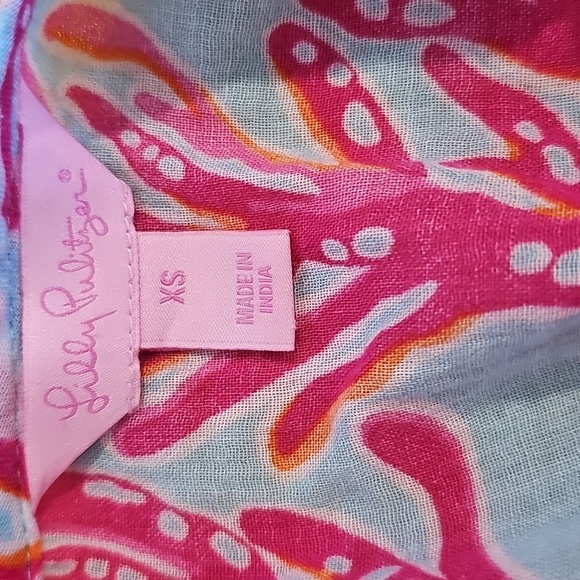 Lilly Pulitzer Breakwater Underwater Escape Luci Tunic Size XS MSRP $108 EUC - Picture 5 of 9